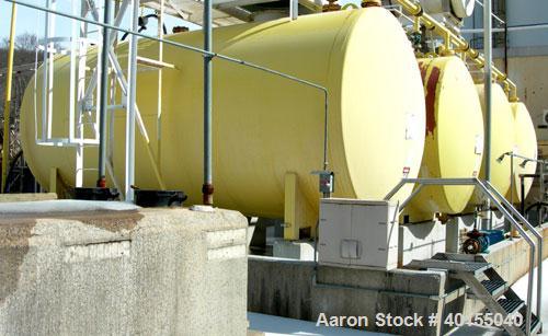 Used:  Carbon steel/rubber lined hydrachloric acid storage tank, approximate 10,000 gallon, horizontal. Approximate 10' diameter x 20' straight side, dished ends, top manway, 4" end bottom outlet. Mo...