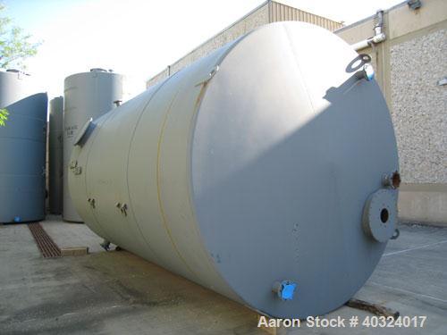 Unused: Highland tank, 16,920 gallon, carbon steel, vertical. Approximately 12' diameter x 20' straight side, slight coned top, flat bottom. U.L. 142 labeled for above ground flammable storage. Openi...
