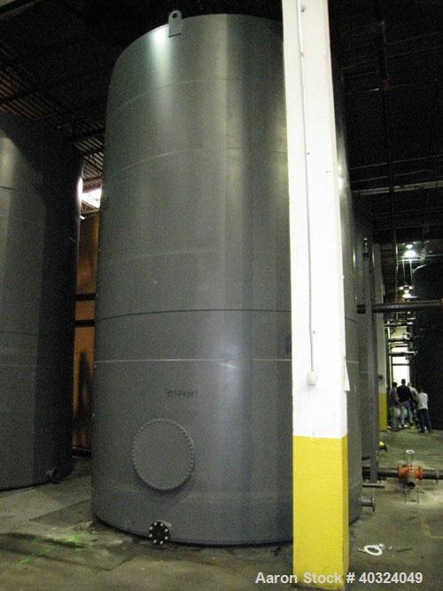 Unused: Highland tank, 16,920 gallon, carbon steel, vertical. Approximately 12' diameter x 20' straight side, slight coned top, flat bottom. U.L. 142 labeled for above ground flammable storage. Openi...