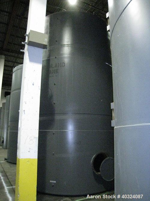 Unused: Highland tank, 16,920 gallon, carbon steel, vertical. Approximately 12' diameter x 20' straight side, slight coned top, flat bottom. U.L. 142 labeled for above ground flammable storage. Openi...