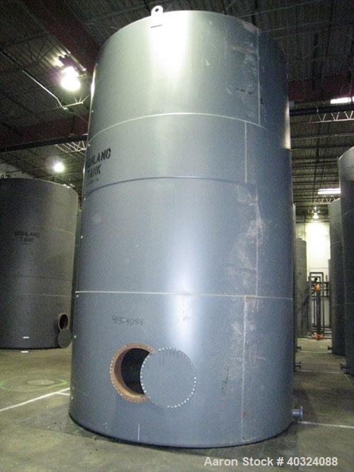 Unused: Highland tank, 16,920 gallon, carbon steel, vertical. Approximately 12' diameter x 20' straight side, slight coned top, flat bottom. U.L. 142 labeled for above ground flammable storage. Openi...
