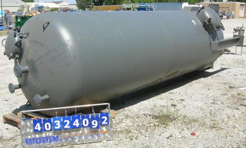Unused: Bigbee Steel pressure tank, 2487 gallons, carbon steel, vertical. Approximately 60" diameter x 15' straight side, dished top and bottom. Internal rated -20 F at fv and 25 psi at 140 deg F. Op...