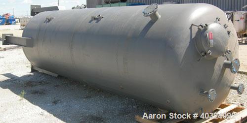Unused: Bigbee Steel pressure tank, 2487 gallons, carbon steel, vertical. Approximately 60" diameter x 15' straight side, dished top and bottom. Internal rated -20 F at fv and 25 psi at 140 deg F. Op...