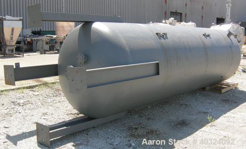 Unused: Bigbee Steel pressure tank, 2487 gallons, carbon steel, vertical. Approximately 60" diameter x 15' straight side, dished top and bottom. Internal rated -20 F at fv and 25 psi at 140 deg F. Op...
