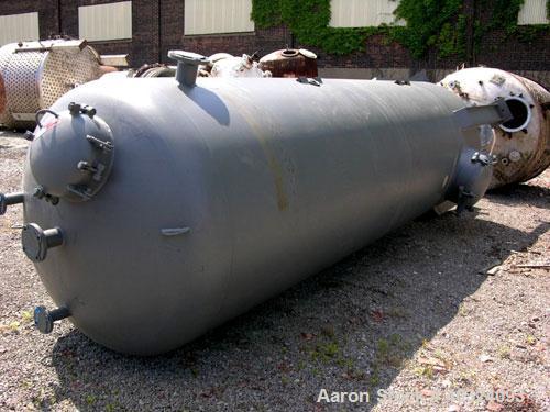Unused: Bigbee Steel pressure tank, 2487 gallons, carbon steel, vertical. Approximately 60" diameter x 15' straight side, dished top and bottom. Internal rated -20 F at fv and 25 psi at 140 deg F. Op...