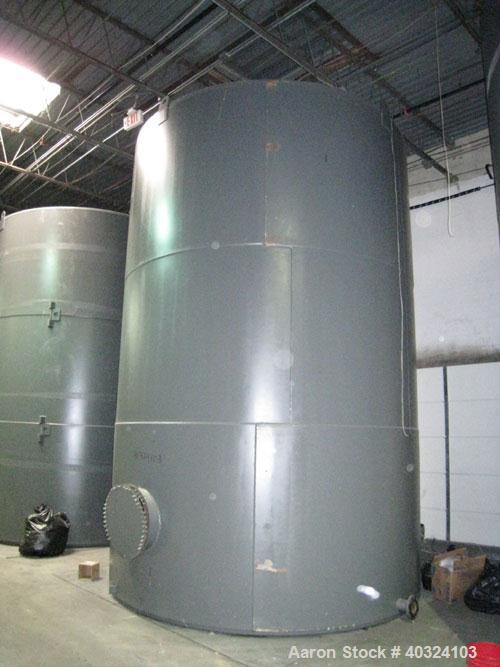 Unused: Highland tank, 15,225 gallon, carbon steel, vertical. Approximately 12' diameter x 18' straight side, slight coned top, flat bottom. U.L. 142 labeled for above ground flammable storage. Openi...