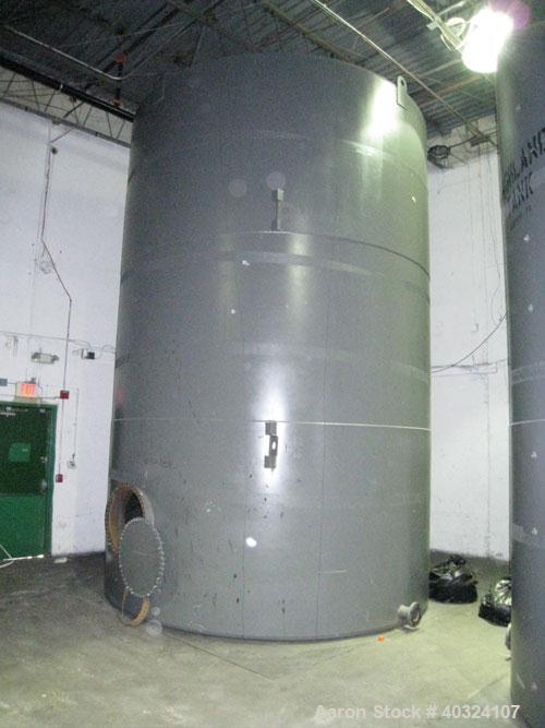 Unused: Highland tank, 15,225 gallon, carbon steel, vertical. Approximately 12' diameter x 18' straight side, slight coned top, flat bottom. U.L. 142 labeled for above ground flammable storage. Openi...