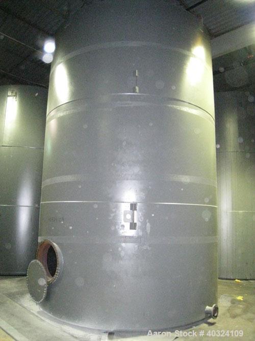 Unused: Highland tank, 15,225 gallon, carbon steel, vertical. Approximately 12' diameter x 18' straight side, slight coned top, flat bottom. U.L. 142 labeled for above ground flammable storage. Openi...