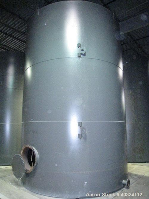 Unused: Highland tank, 15,225 gallon, carbon steel, vertical. Approximately 12' diameter x 18' straight side, slight coned top, flat bottom. U.L. 142 labeled for above ground flammable storage. Openi...