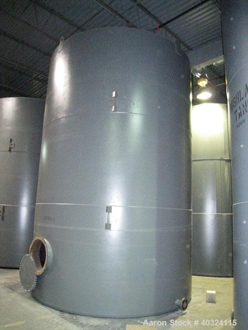 Unused: Highland tank, 15,225 gallon, carbon steel, vertical. Approximately 12' diameter x 18' straight side, slight coned top, flat bottom. U.L. 142 labeled for above ground flammable storage. Openi...