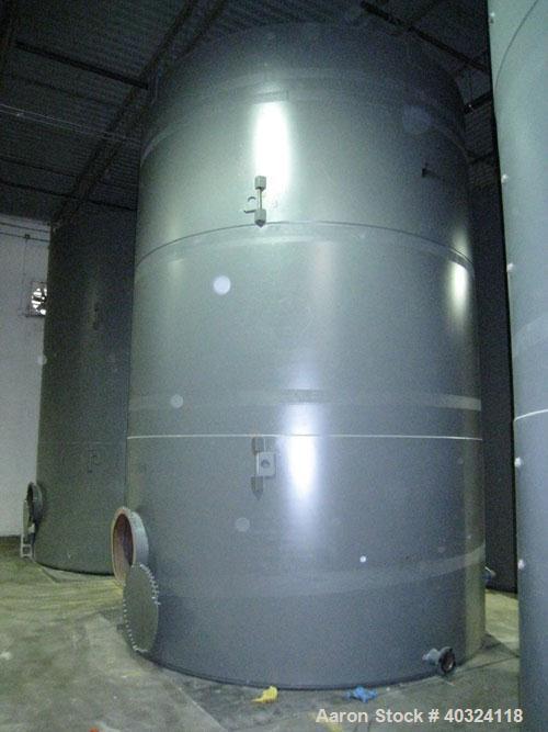 Unused: Highland tank, 15,225 gallon, carbon steel, vertical. Approximately 12' diameter x 18' straight side, slight coned top, flat bottom. U.L. 142 labeled for above ground flammable storage. Openi...