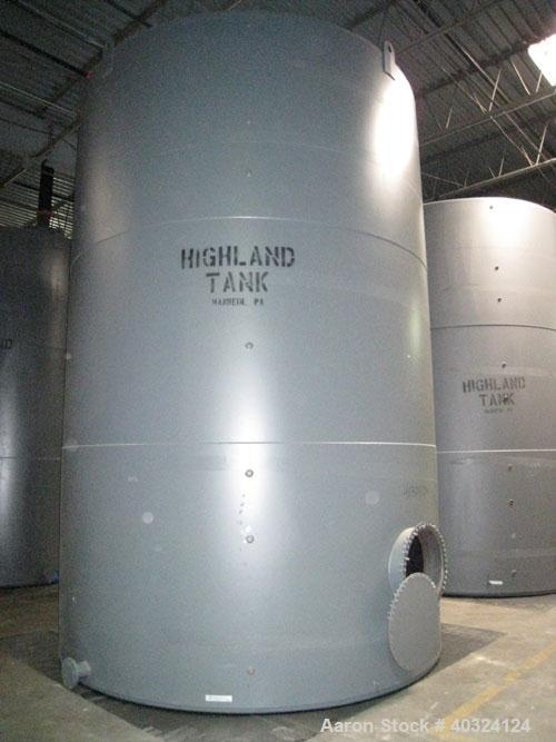 Unused: Highland tank, 15,225 gallon, carbon steel, vertical. Approximately 12' diameter x 18' straight side, slight coned top, flat bottom. U.L. 142 labeled for above ground flammable storage. Openi...