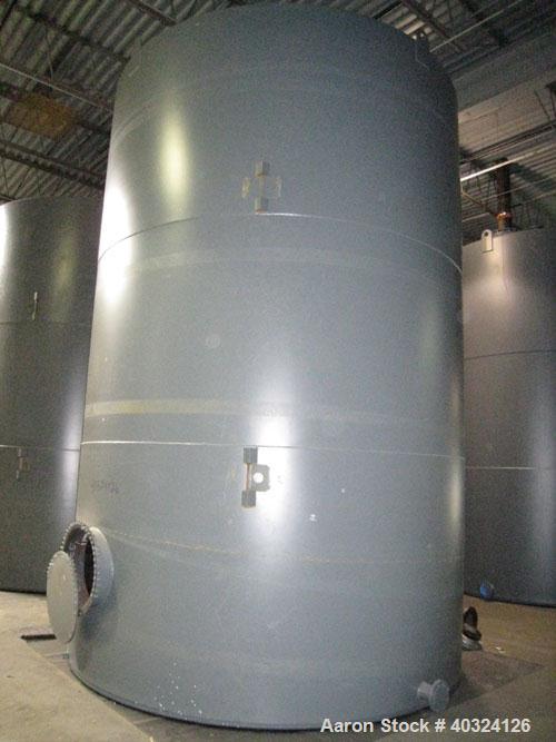 Unused: Highland tank, 15,225 gallon, carbon steel, vertical. Approximately 12' diameter x 18' straight side, slight coned top, flat bottom. U.L. 142 labeled for above ground flammable storage. Openi...