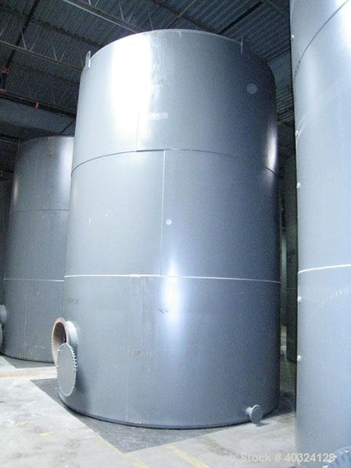 Unused: Highland tank, 15,225 gallon, carbon steel, vertical. Approximately 12' diameter x 18' straight side, slight coned top, flat bottom. U.L. 142 labeled for above ground flammable storage. Openi...