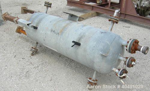 Used Missouri Boiler pressure tank, 85 gallon, carbon steel, vertical. Approximately 20" diameter x 60" straight side. 2 to 1 elliptical top and bottom. Internal rated 600 psi at 120 deg F. Openings:...