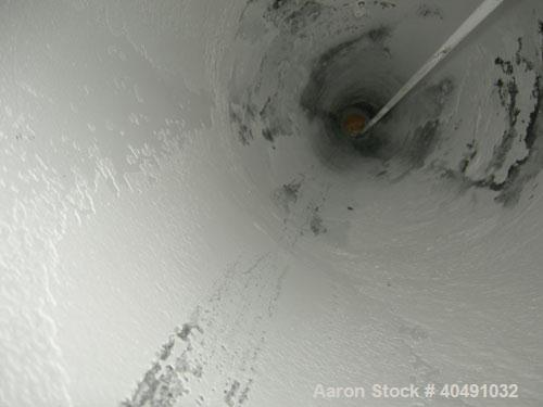 Used Missouri Boiler pressure tank, 145 gallon, carbon steel, vertical. Approximately 29" diameter x 48" straight side x 54" coned bottom, dish top. Internal rated 125 psi at 290 deg F. Openings: top...
