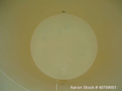 Used Tri-City Fabricating Tank, 10,000 gallon, carbon steel, horizontal. Approximately 120" diameter x 220" straight side, flat ends. 16" x 20" oval end bottom manway with cover, approximate 2" end b...