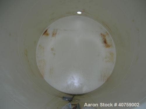 Used Tri-City Fabricating Tank, 10,000 gallon, carbon steel, horizontal. Approximately 120" diameter x 220" straight side, flat ends. 16" x 20" oval end bottom manway with cover, approximate 2" end b...