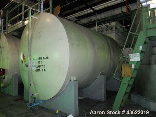 Used 10,000 Gallon Horizontal Carbon Steel Storage Tank. 