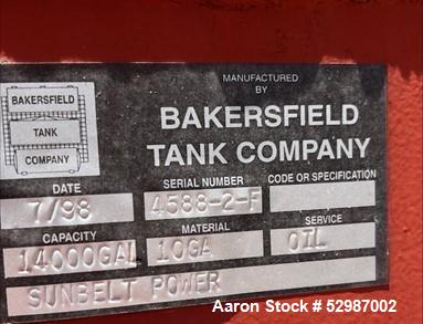 Used-Bakersfield Tank, 14,000 Gallon