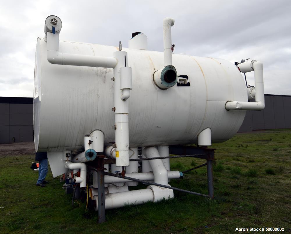 Used Morfab Company Horizontal Liquid Ammonia Receiver Tank