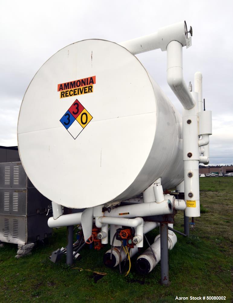 Used Morfab Company Horizontal Liquid Ammonia Receiver Tank