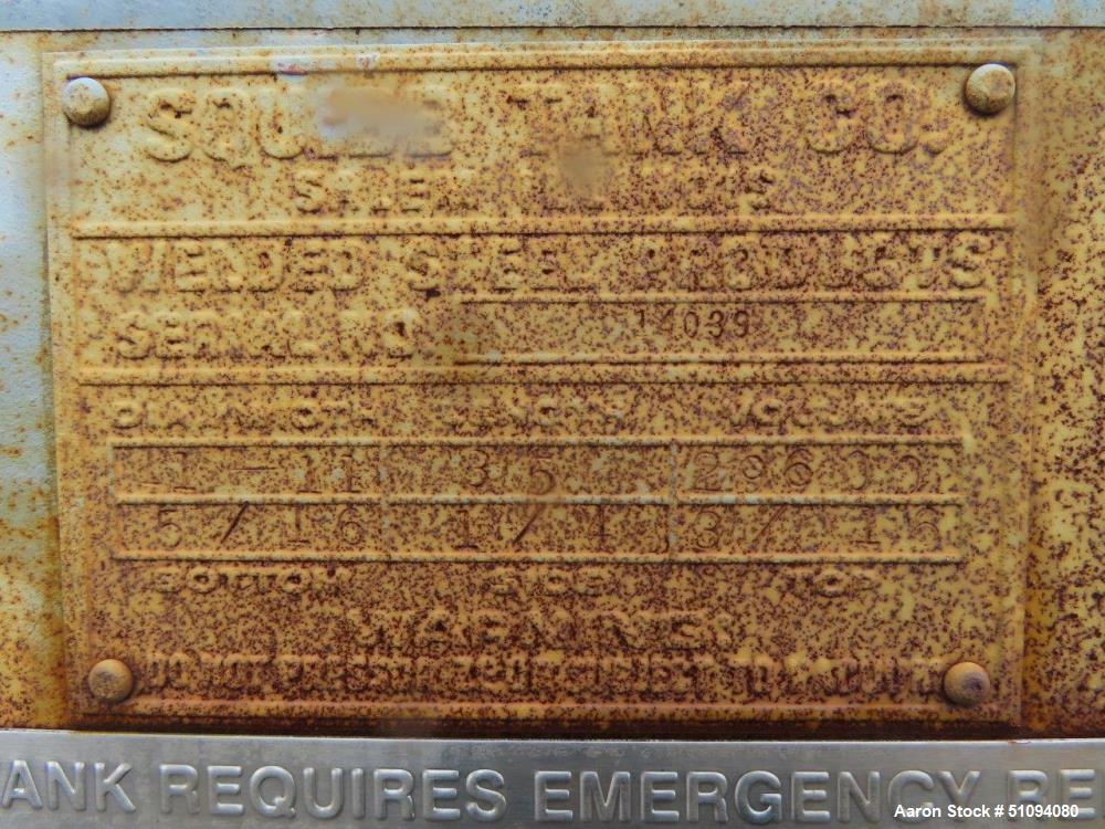 Used Squibb Tank Company Above-ground Flammable Liquid Tank