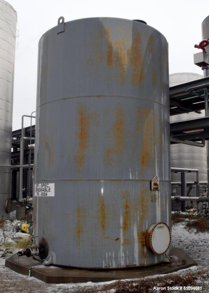 Used- Squibb Tank Company Above-ground Flammable Liquid Tank, 15,000 Gallon, A36 Carbon Steel, Vertical. Approximate 143" di...