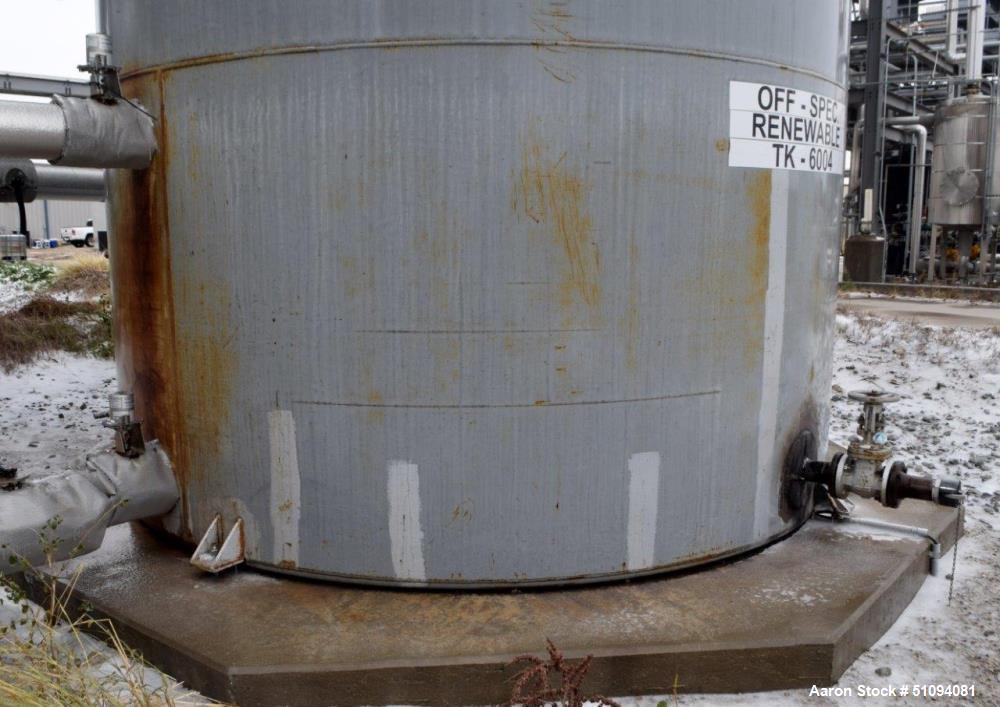 Used- Squibb Tank Company Above-ground Flammable Liquid Tank, 15,000 Gallon, A36 Carbon Steel, Vertical. Approximate 143" di...