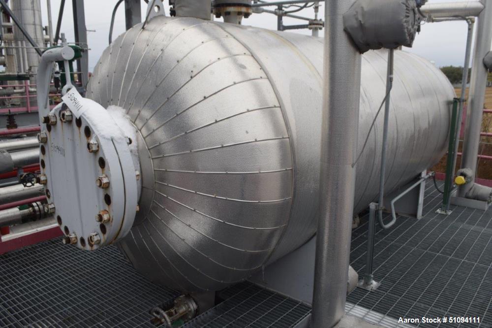 Used Tank, Approximate 1,500 Gallon, Carbon Steel, Horizontal