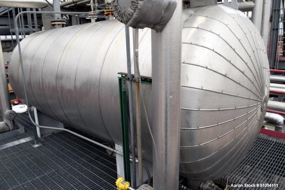 Used Tank, Approximate 1,500 Gallon, Carbon Steel, Horizontal