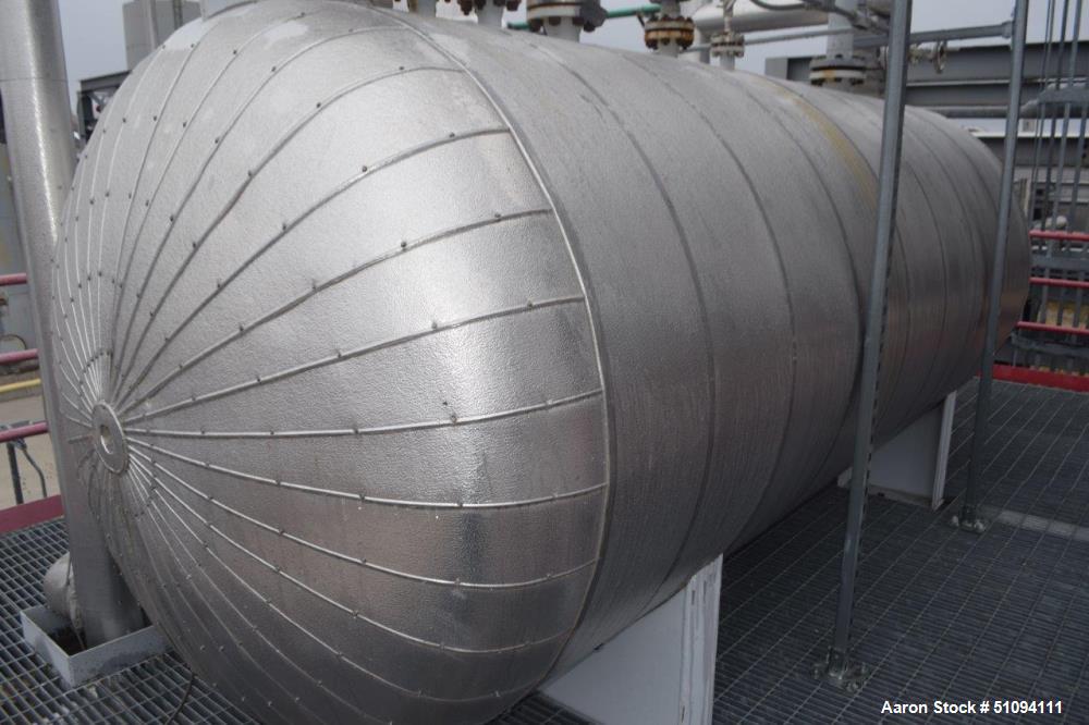 Used Tank, Approximate 1,500 Gallon, Carbon Steel, Horizontal