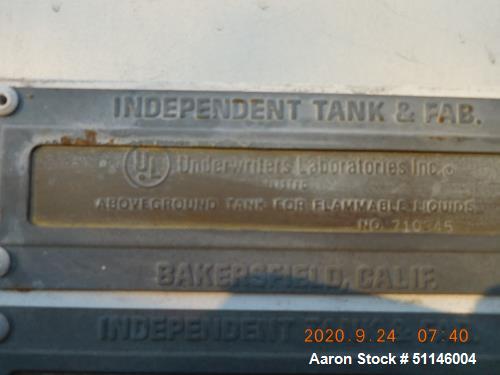 Used 1100 Gallon Vertical Carbon Steel Tank