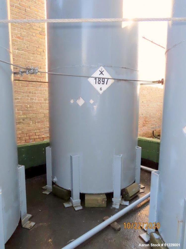 Used-Tank, Carbon Steel, Vertical. Approximately 4,000 Gallon
