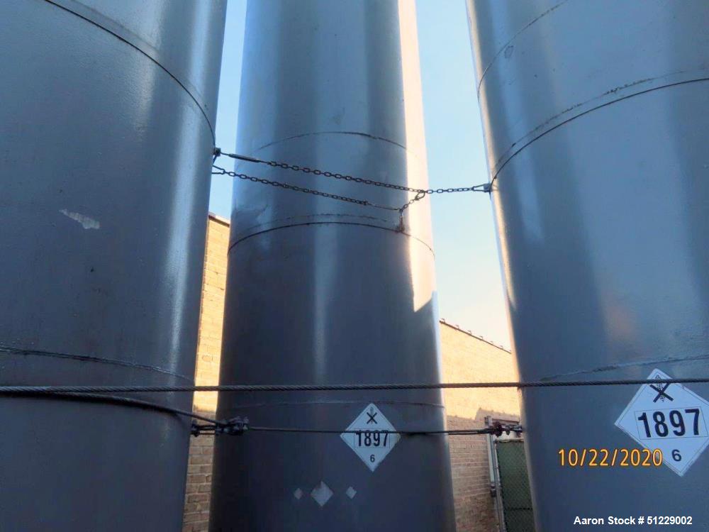 Used-Tank, Carbon Steel, Vertical. Approximately 4,000 Gallon