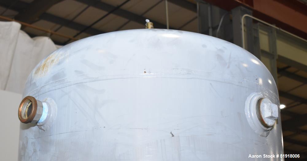 Used Penway Air Receiver, Approximate 300 Gallon, Vertical, Carbon Steel. Approximate 36" diameter x 72" straight side, dished top and bottom. Internal rated 150 psi @ -20 to 450 degrees F. National ...