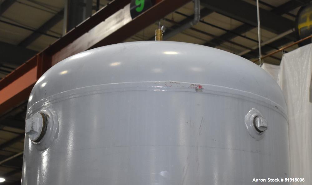 Used Penway Air Receiver, Approximate 300 Gallon, Vertical, Carbon Steel. Approximate 36" diameter x 72" straight side, dished top and bottom. Internal rated 150 psi @ -20 to 450 degrees F. National ...