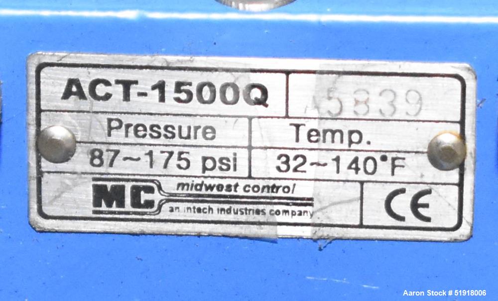 Used Penway Air Receiver, Approximate 300 Gallon, Vertical, Carbon Steel. Approximate 36" diameter x 72" straight side, dished top and bottom. Internal rated 150 psi @ -20 to 450 degrees F. National ...