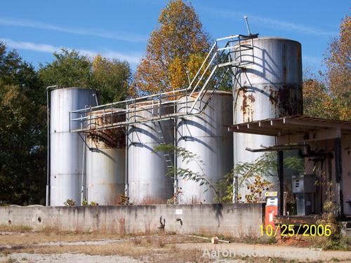 USED: Diesel storage tank farm consisting of (3) 12,000 gallon and(2) 15,000 gallon carbon steel vertical tanks. All tanks are 10'diameter. 12,000 gallon tanks are 22' high and the 15,000 gallontanks...