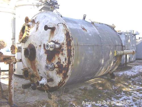 USED: Modern Welding Company Pressure Vessel, 4,500 gallons, carbon steel, insulated.  96" diameter x 138" straight side.  Dish top and bottom.  Designed for 50 psig MAWP at 175 deg F.  Four internal...