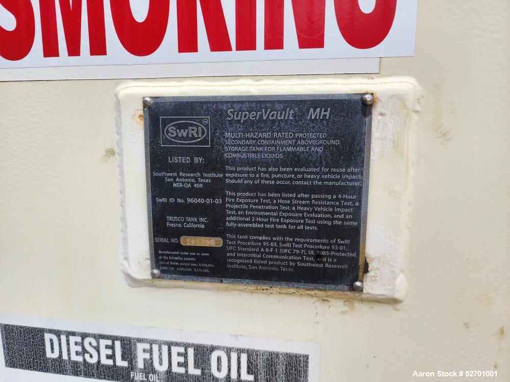 Used Trusco Tank, Inc. 12,000 Gallon Double Wall Diesel Fuel Tank