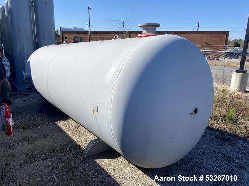 3000 Gallon Samuel Pressure Group Horizontal Carbon Steel Pressure Tank.