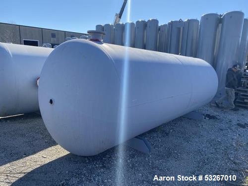 3000 Gallon Samuel Pressure Group Horizontal Carbon Steel Pressure Tank.