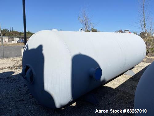 3000 Gallon Samuel Pressure Group Horizontal Carbon Steel Pressure Tank.