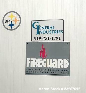 General Industries 15,000 gallon FIREGUARD horizontal fuel tank.