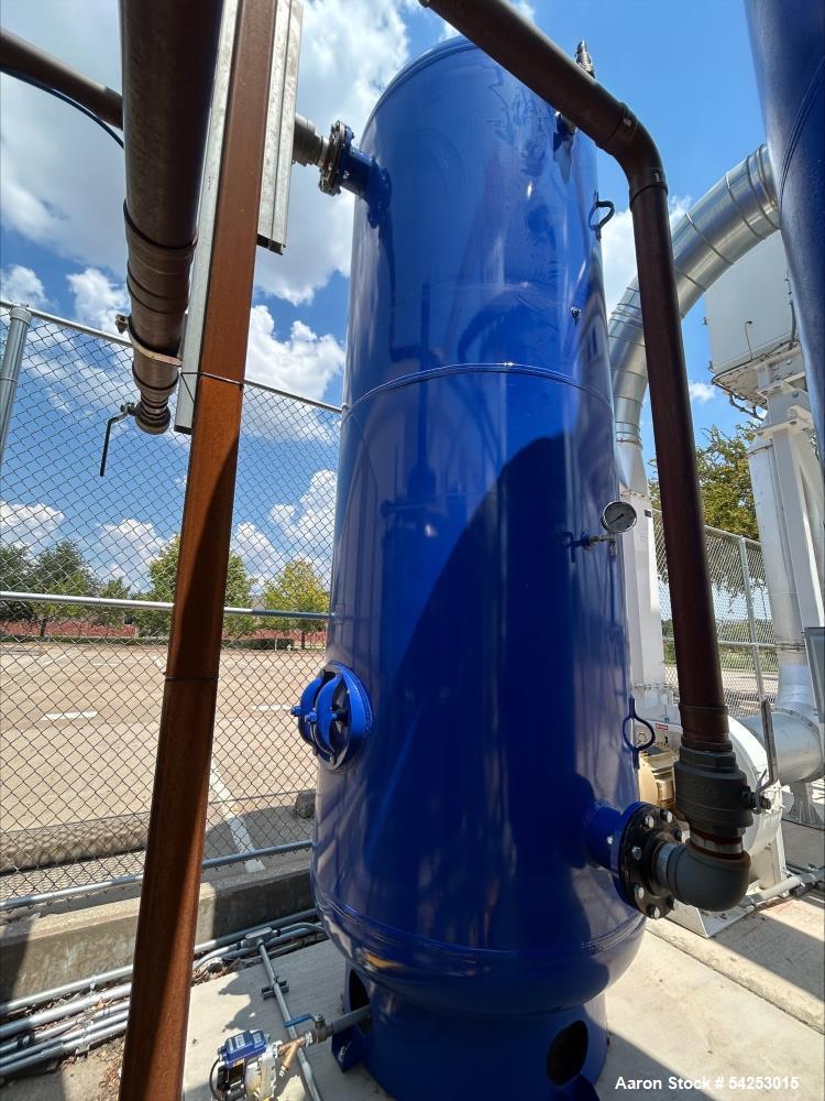 Used Vertical Air Receiver Tank.   ASME-coded pressure vessel manufactured by Samuel Pressure Vessel Group, designed for a MAWP of 165 PSI at 400F with a minimum design metal temperature of 20F at 16...