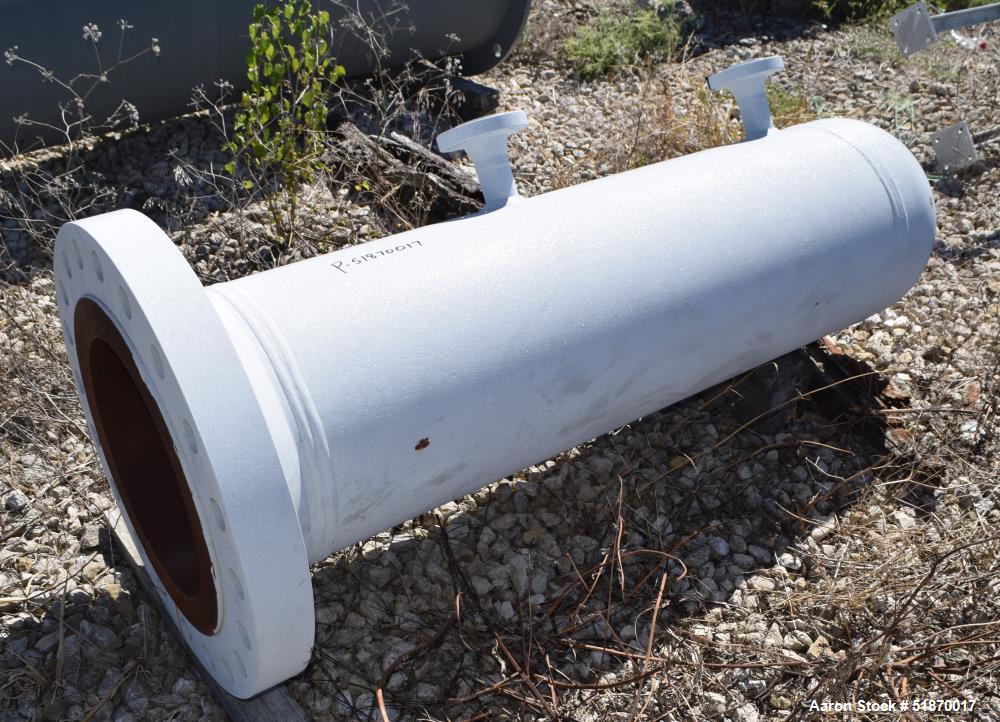 Unused- Apache Pressure Tank, 534 Gallon, Carbon Steel, Horizontal. 33.5" Diameter x 102" straight side, 2:1 elliptical heads. Internal rated 900 psi/FV at -20 to 500 degrees F. Openings shell top 1"...