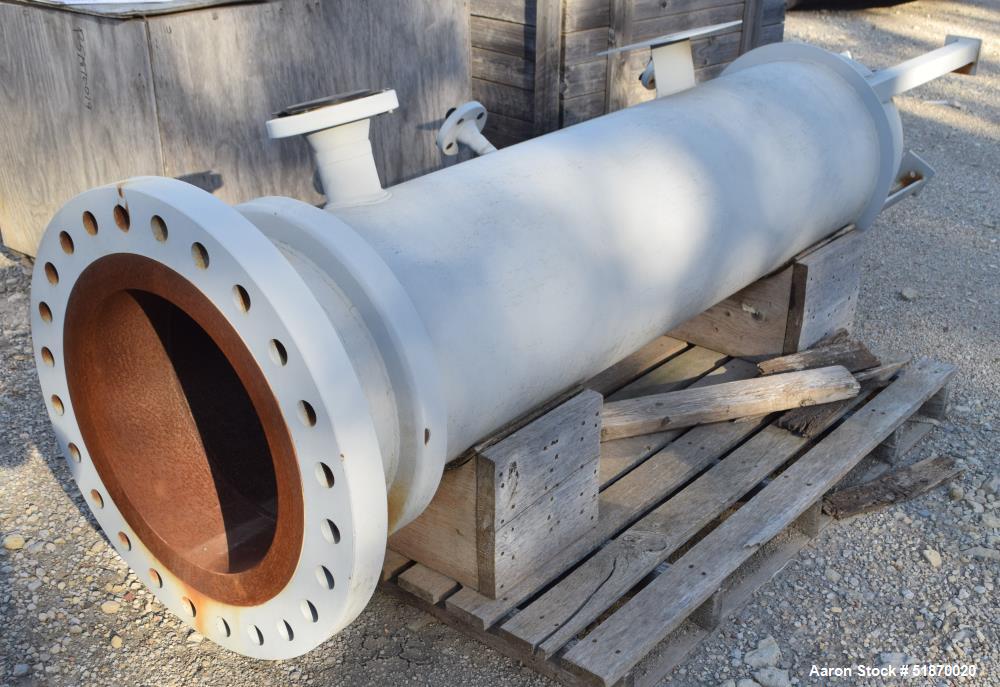 Unused- Apache Pressure Tank, 80 Gallon, Carbon Steel, Vertical. 17" Diameter x 69" straight side, flat bolt on top, 2:1 elliptical bottom. Internal rated 500 psi at -20 to 400 degrees F. Openings to...