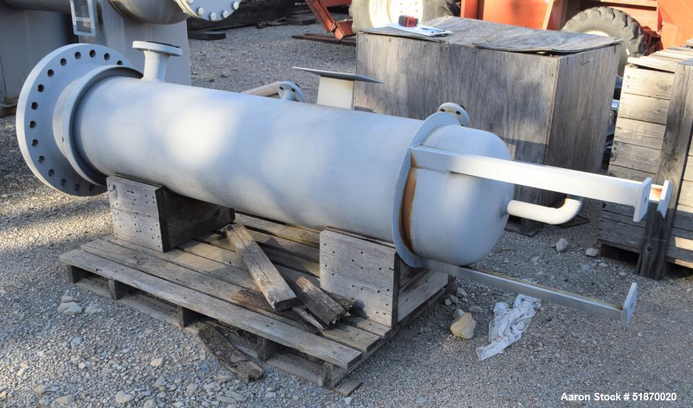 Unused- Apache Pressure Tank, 80 Gallon, Carbon Steel, Vertical. 17" Diameter x 69" straight side, flat bolt on top, 2:1 elliptical bottom. Internal rated 500 psi at -20 to 400 degrees F. Openings to...