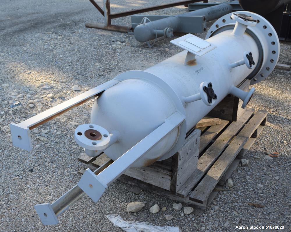 Unused- Apache Pressure Tank, 80 Gallon, Carbon Steel, Vertical. 17" Diameter x 69" straight side, flat bolt on top, 2:1 elliptical bottom. Internal rated 500 psi at -20 to 400 degrees F. Openings to...